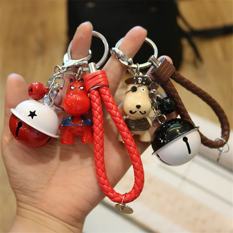 Cartoon Cute Keychain Creative Hero Character Pet Car Key Chain Student Gift Generation Hairbag Pendant Boyfriend Gifts | Украшения и