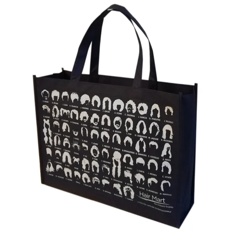 Оптовая продажа 500 шт./лот хозяйственные сумки с логотипом на заказ нетканые