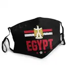 Маска для лица многоразовая унисекс, с принтом в виде флага Египта