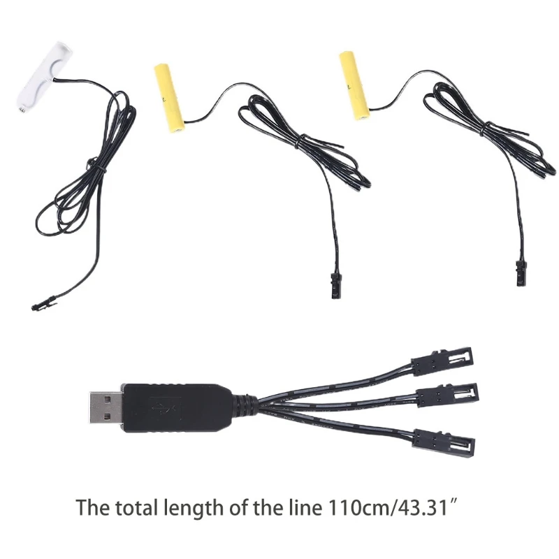 USB-источник питания AA + 2AAA Набор батарей для моделирования Для дистанционного