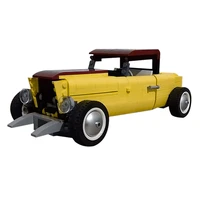 moc city classic car model bricks with v8 motor high tech classical hot rod convertible building blocks toy for kids 943pcs