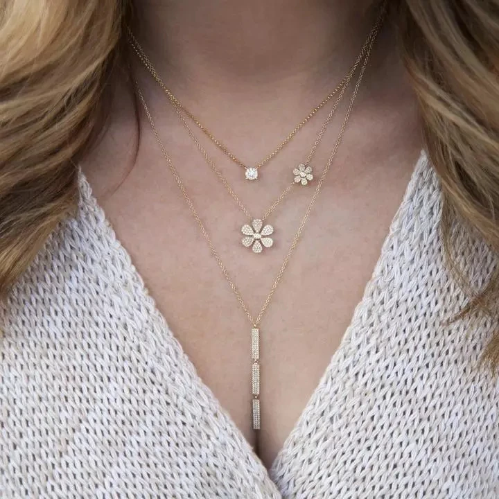 Новое поступление летнее ожерелье с изящными цветами Очаровательное кулоном