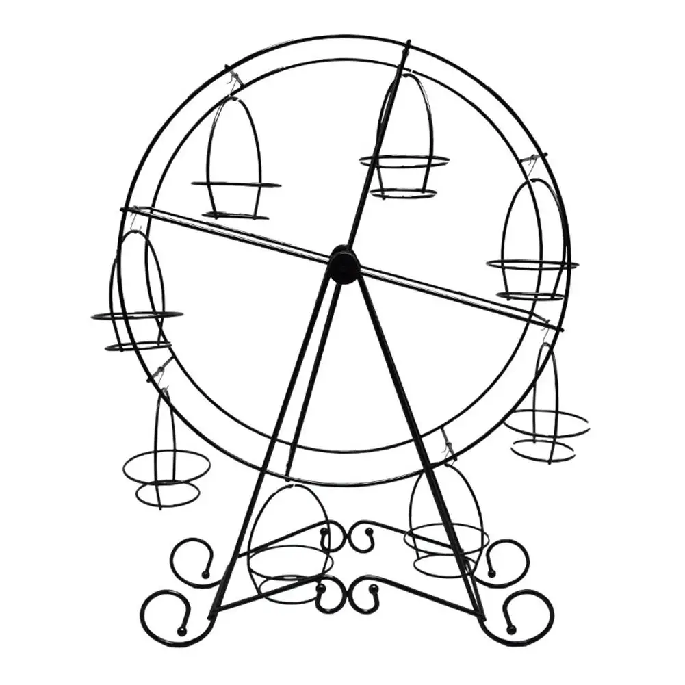 80% New Arrival 2021 Metal Ferris Wheel Cupcake Stand Wedding Birthday Party Cake Holder Display Rack | Дом и сад