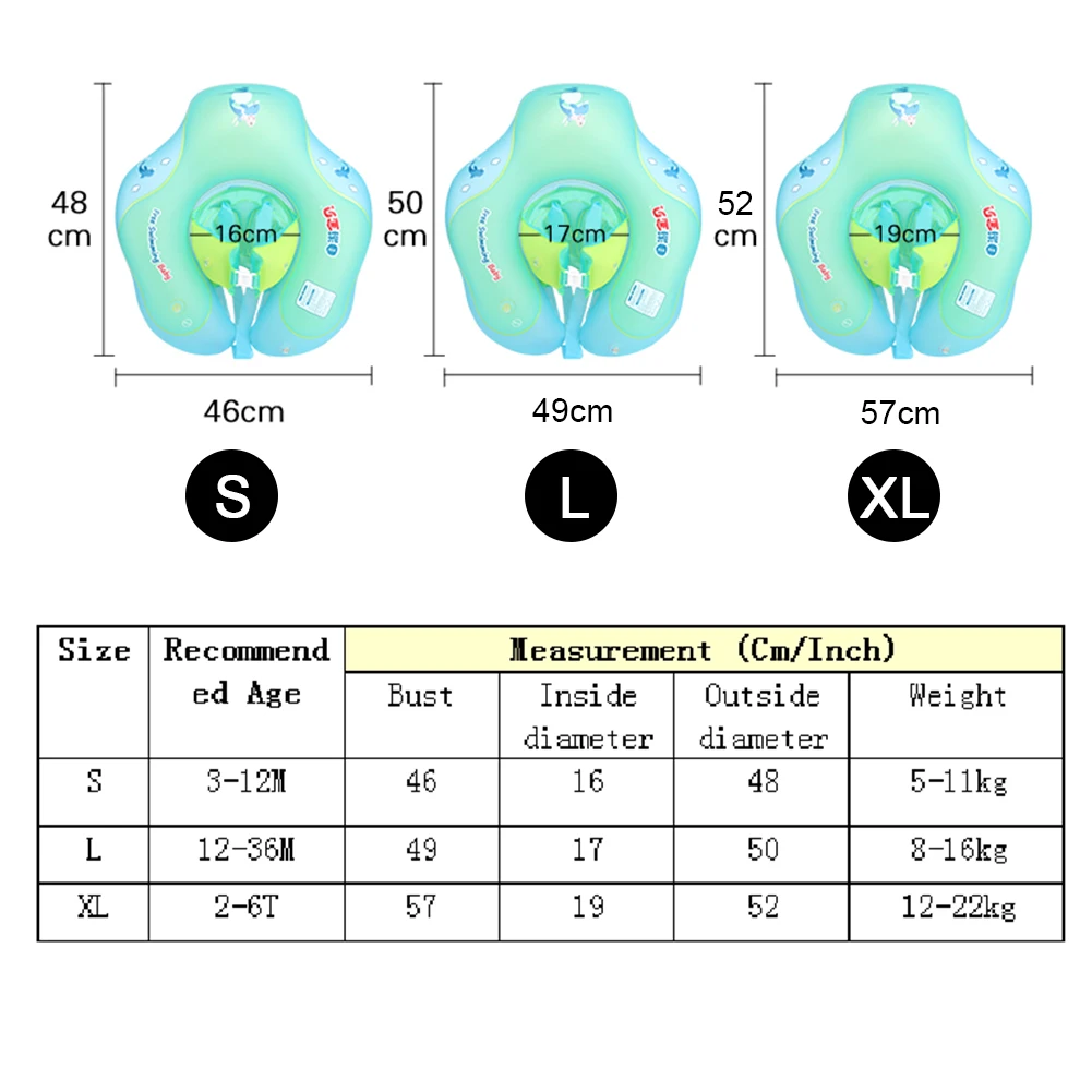 

Baby Swim Trainer Kids Inflatable Floats Swimming Ring Comfortable Children Portable Elements for Bathtub Pools Toy