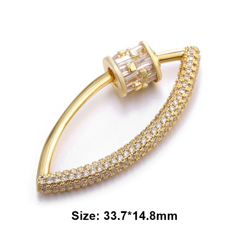 Gold Juya DIY застежки для ювелирных изделий, принадлежности, Застежка ручной работы, застежка для лобстера, аксессуары для роскошного рукоделия, бисероплетение, изготовление ювелирных изделий - Цвет: Gold