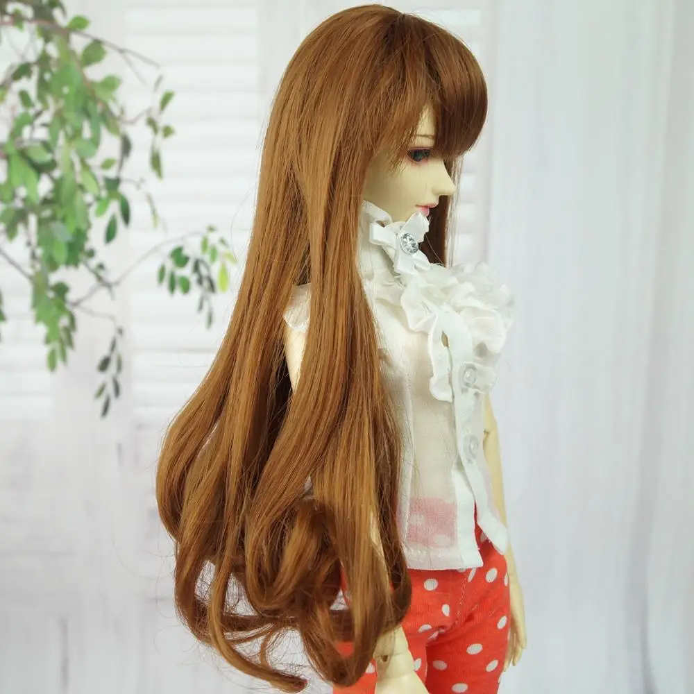 BJD парик коричневый для 1/6 1/3 24 &quot1/4 17&quot высокий SD MSD DK DZ AOD DD YOSD VOLKS кукла бесплатная