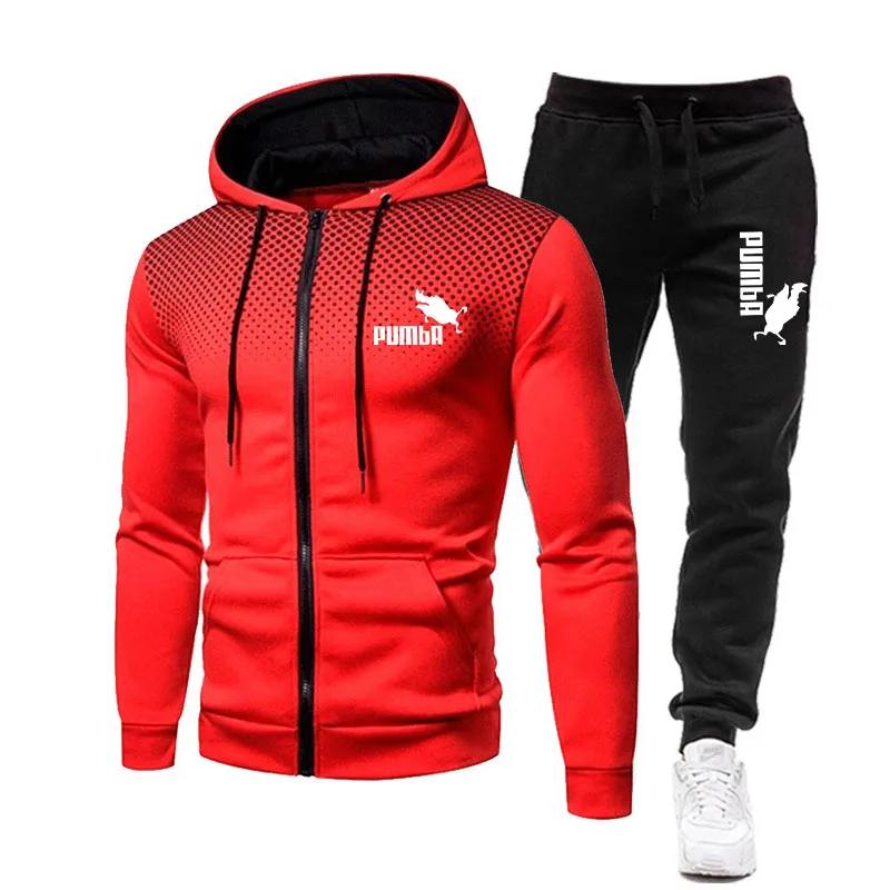 

New 2021 Warm Men's Hoodies Set Features Hip Hop Sweatshirt Fashion Man's Shirt With Pants Outerwear Zipper Tracksuit Coat Suit