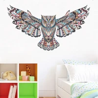 flying owls wall stickers for living room bedroom home decoration animal birdlife pvc mural art diy wall decals