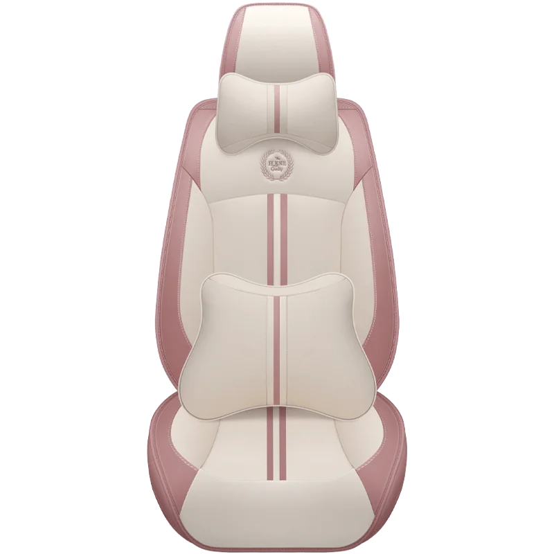 

Red Leather Car seat covers For mitsubishi l200 asx lancer x outlander 3 eclipse cross colt xl pajero sport 3 accessories