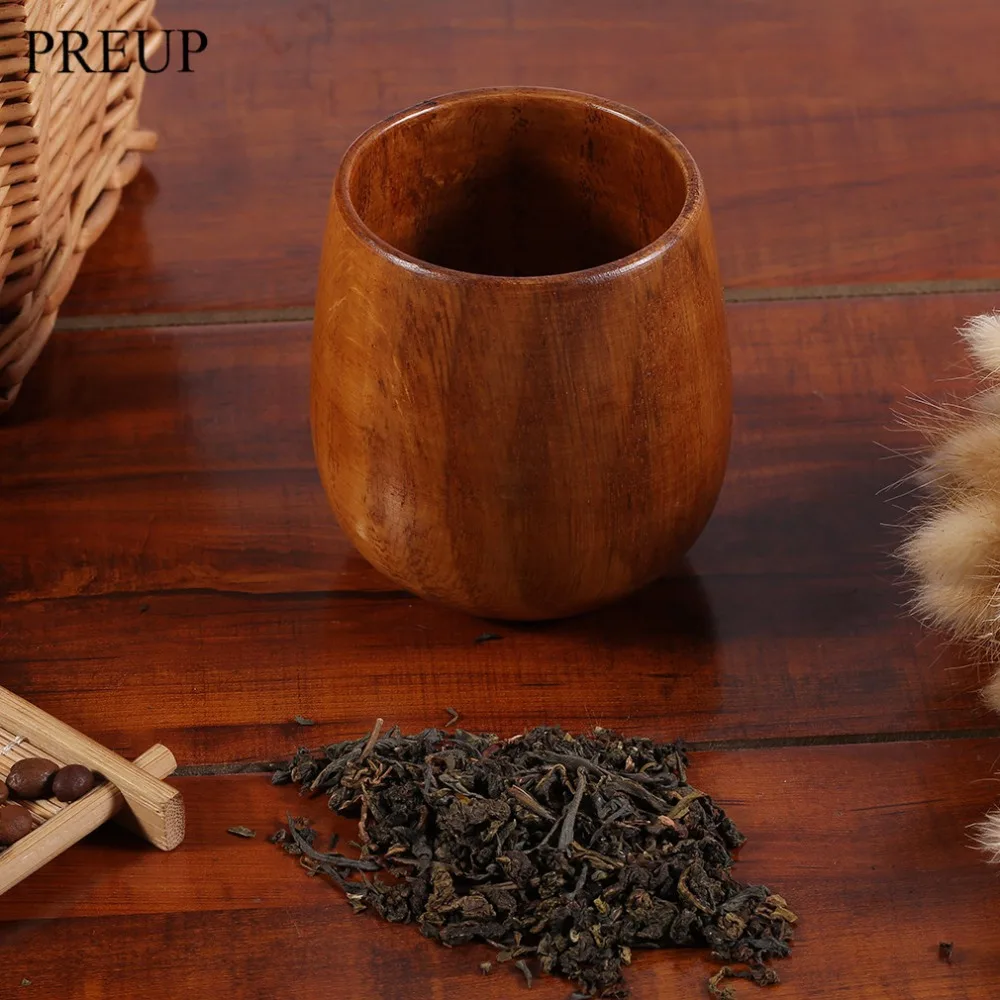Китайский стиль 200 мл Ретро ручной работы натуральный деревянный чашка кофе чай