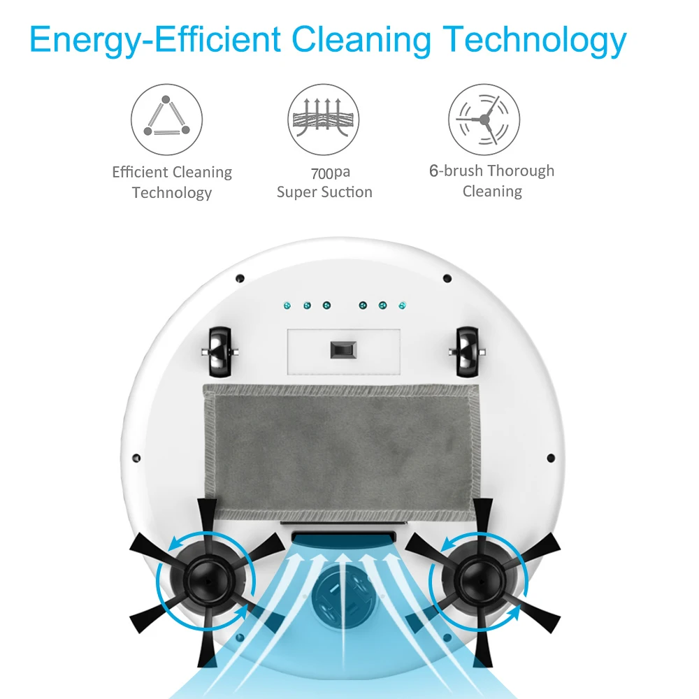 Умный робот пылесос развертки и влажной швабры одновременно для твердых полов
