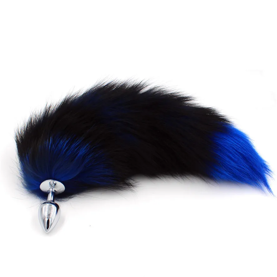 Fox Tails With Metal Anal Plug Sex Toys Butt Games Cosplay Role Play Toy Real Tail | Красота и здоровье