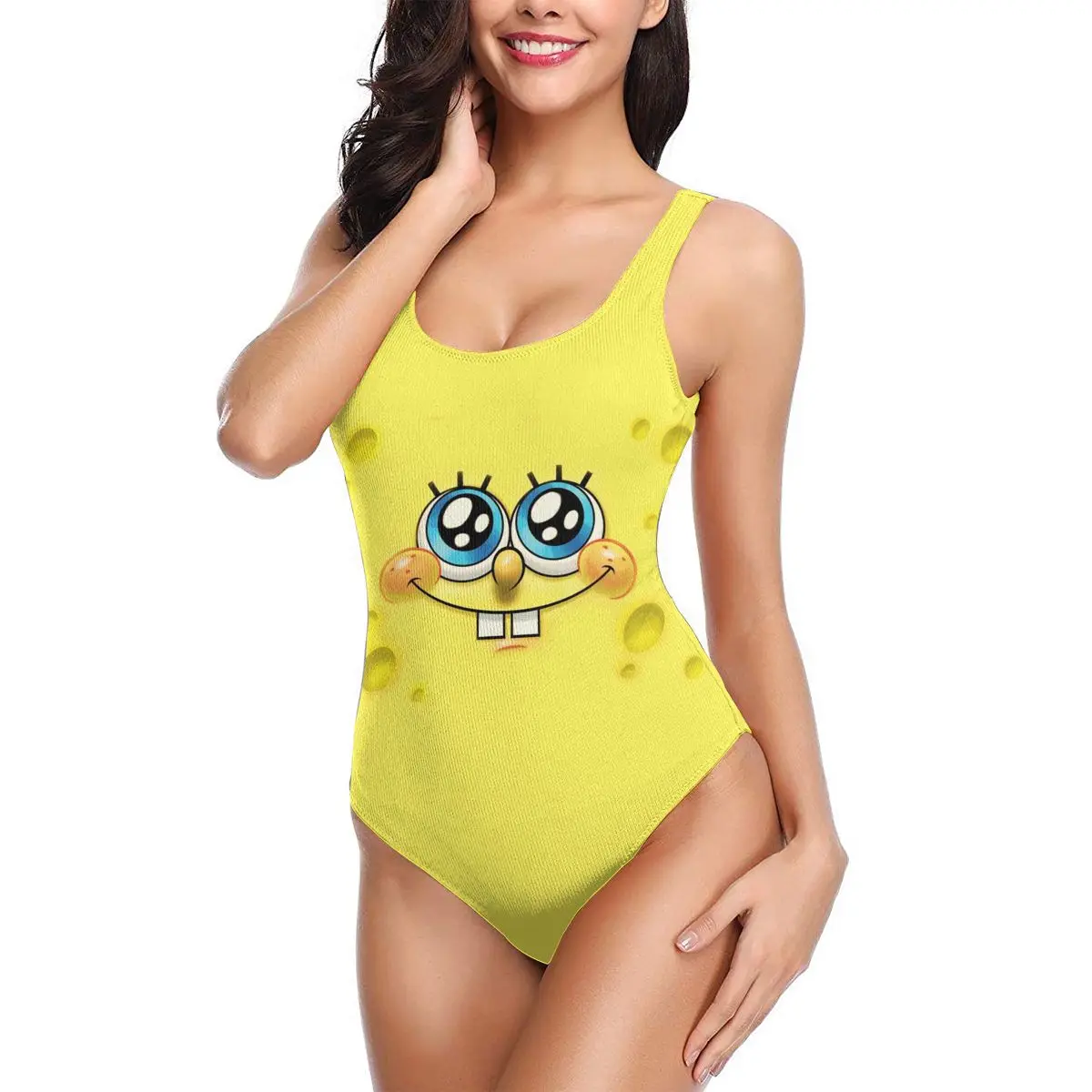 

women 2021 Exotic Bikinis Sponge Patrick Squarepants Women Swimsuit One-Piece Bikini Anime Cartoon Women Beach wear