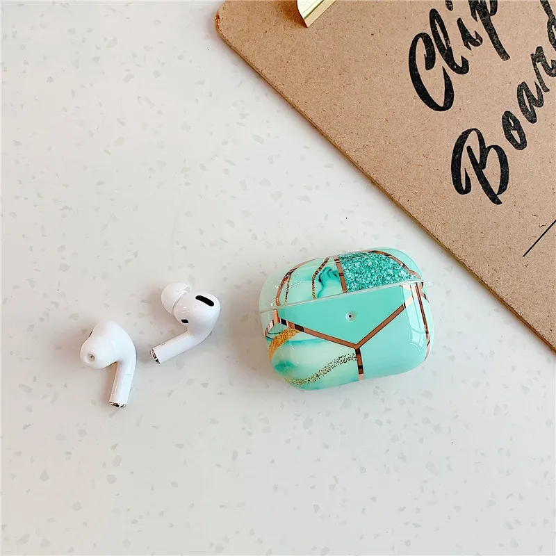 WY101-ForPro02 Модный Роскошный Мраморный чехол для Airpods Pro, милый Леопардовый Bluetooth защитный чехол для наушников для Air pods 3 Pro, чехол для зарядки - Цвет: WY101-ForPro02