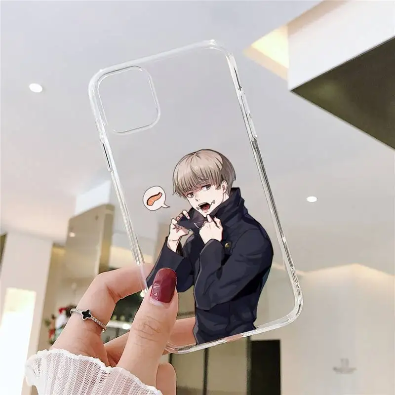 

Toge Inumaki Phone Case Clear Transparent for iPhone 11 12 mini pro XS MAX 8 7 6 6S Plus X 5S SE XR 2020