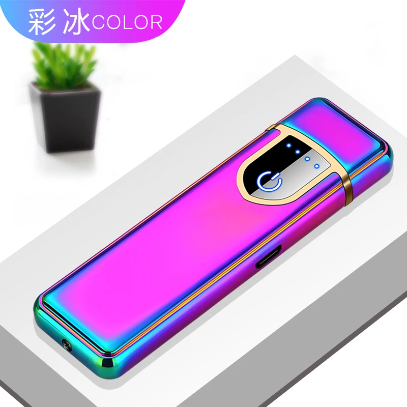 1 Encendedor гравировка буквы цифровой настраиваемый USB Elctronic зарядка Зажигалка сенсорный ветрозащитный Smok сигареты классический - Цвет: 1
