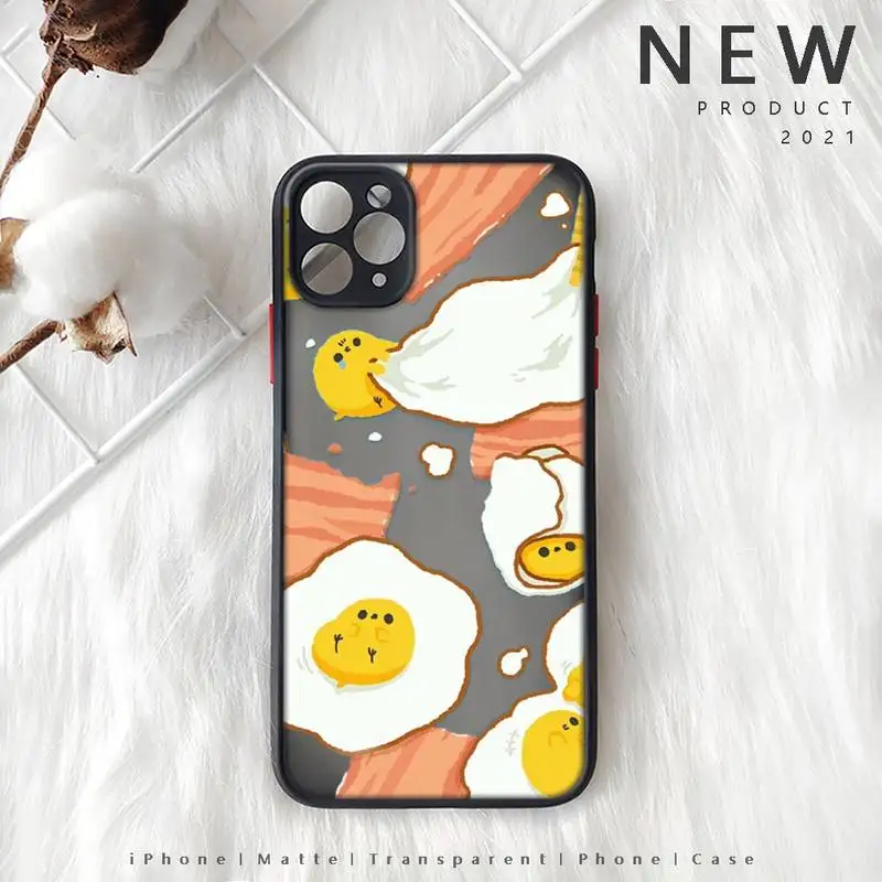 

Funny Egg Styles Phone Case Matte Transparent for iphone 11 12 pro mini XS XR X max 7 8 plus TPU Mobile bags coque shell funda