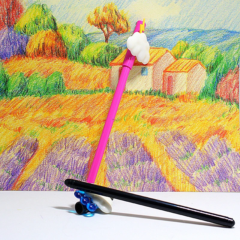 

4pcs/set 0.5mm Cute Cartoon Clouds Design Gel Pens Black Ink Rollerball Writing Pens Student Office School Supplies Stationery