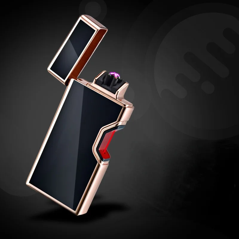 

Инфракрасная Лазерная Индукционная зажигалка с двойной дугой и персонализированной зарядкой, USB-зажигалка, курительные аксессуары для сор...