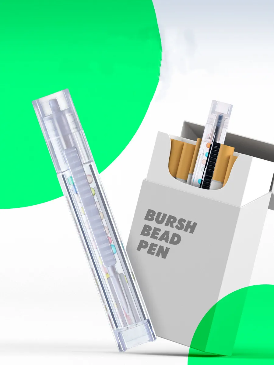 

DIY Capsule Smoke Balls for Cigarettes Holder with Aromatic Pusher Pop Bead Box Bursting Beads Ice Mint Fruit Flavor Accessories