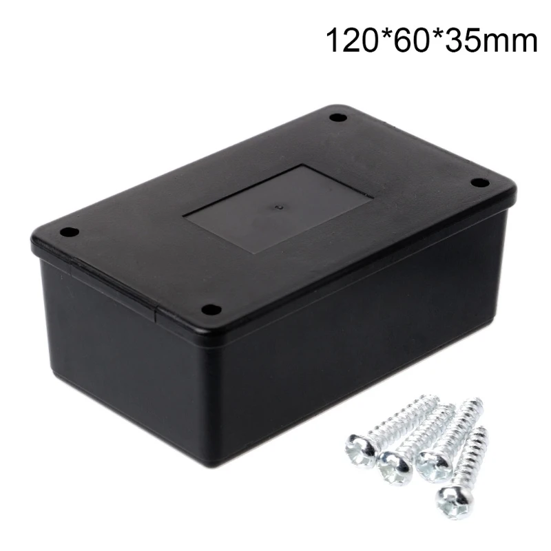 

Waterproof Junction Box Enclosure IP65 Plastic Instrument Case Small Black Shell Plastic Electronic Project Box