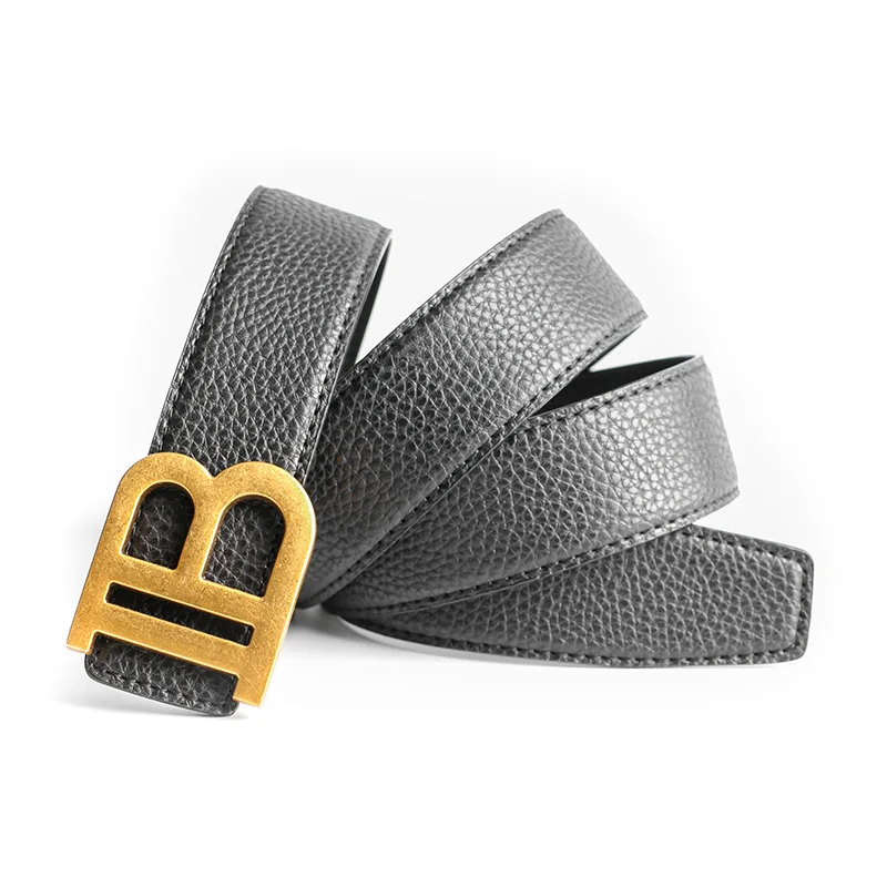 2022 Top Luxury Designer Brand Pin Buckle Belt Men High Quality Women Genuine Real Leather Dress Strap for Jeans Waistband Grey