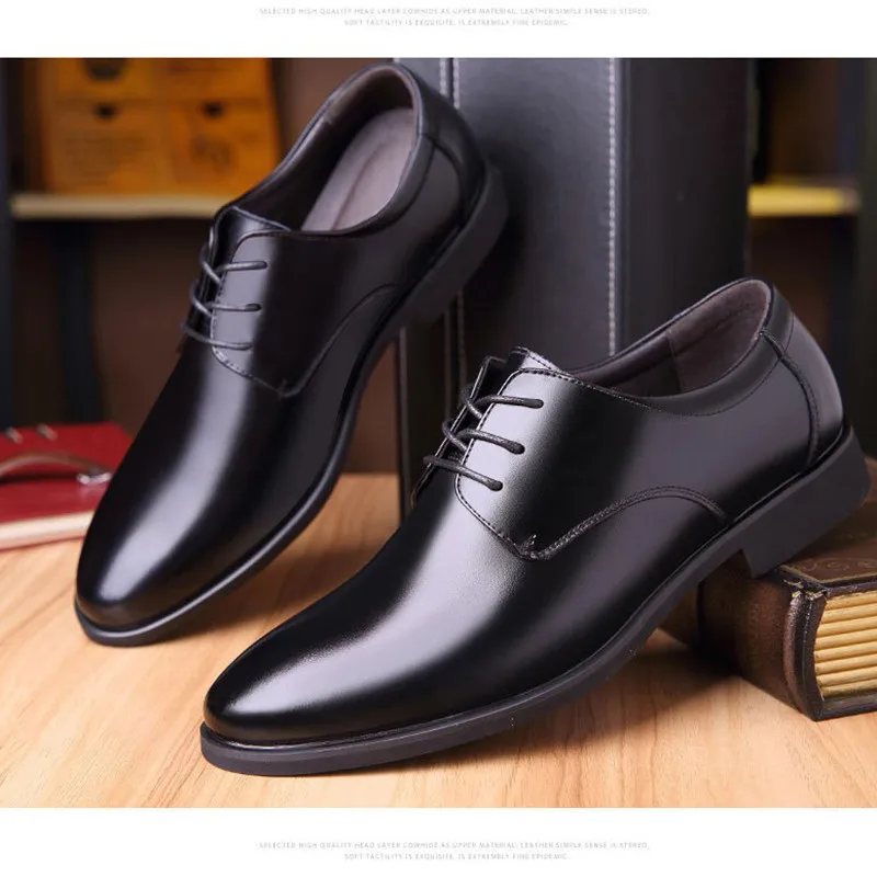 

Patent Leather Men Dress Shoes 2019 New Brand Men's Business Shoes Italian Style Fashion Men Wedding Shoes Male Footwear 38-44