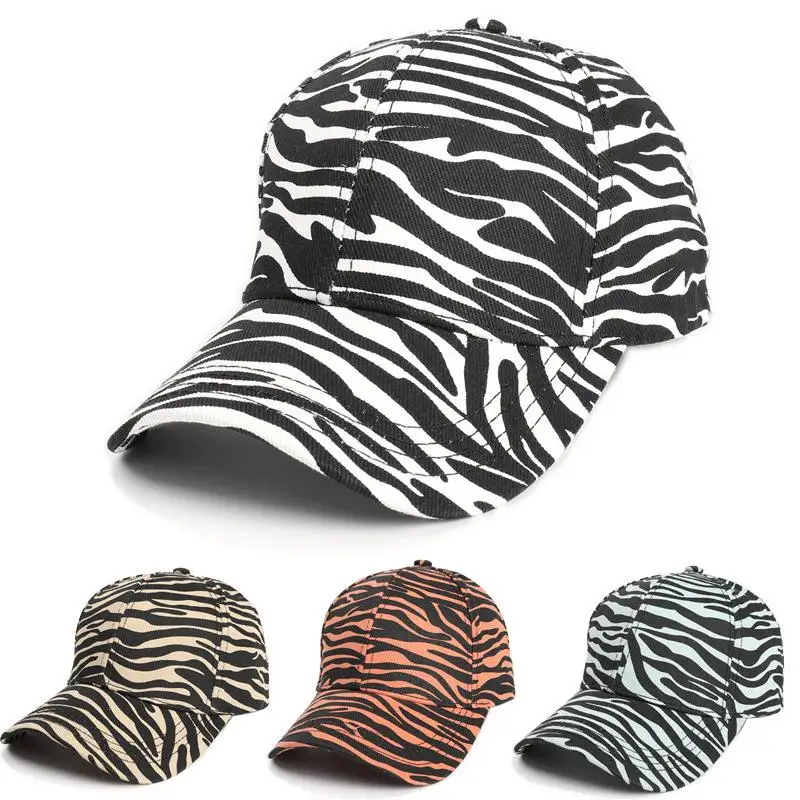 

2021 four seasons Cotton Zebra print Casquette Baseball Cap Adjustable Snapback Hats for men and women 75