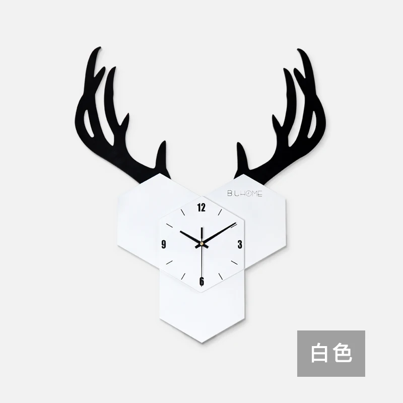 Минималистичные настенные часы с геометрическим дизайном тихие в скандинавском