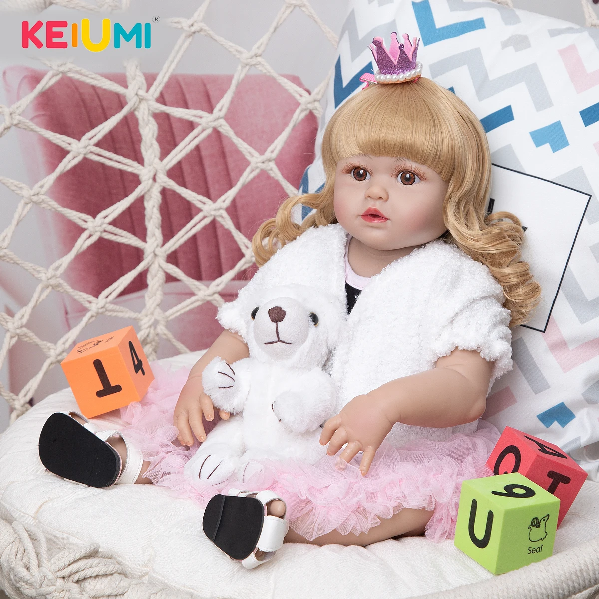 Кукла-реборн KEIUMI виниловая длиной 57 см | Игрушки и хобби