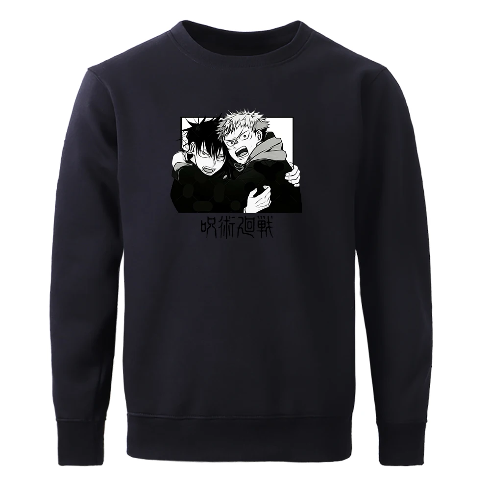 

Sweatshirts Jujutsu Kaisen Japanese Anime Cool Printing Hoodies Male Casual Punk Sweatshirt Man Round Neck Retro Hoodie Men