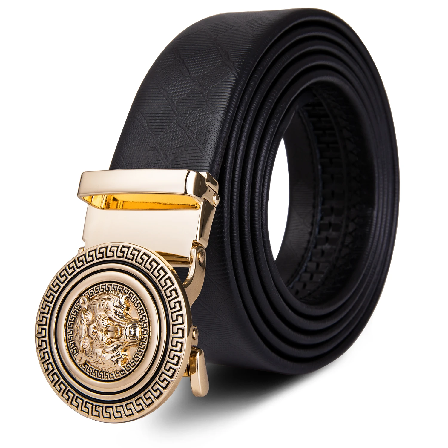 

Brand Genuine Leather Belt Men High Quality Gold Business Automatic Buckle Black Cowskin Male Fashion Strap For Jeans DiBanGu