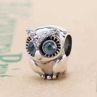 amaia authentic s925 sterling silver star shiny owl beads fit original bracelets women jewelry gift