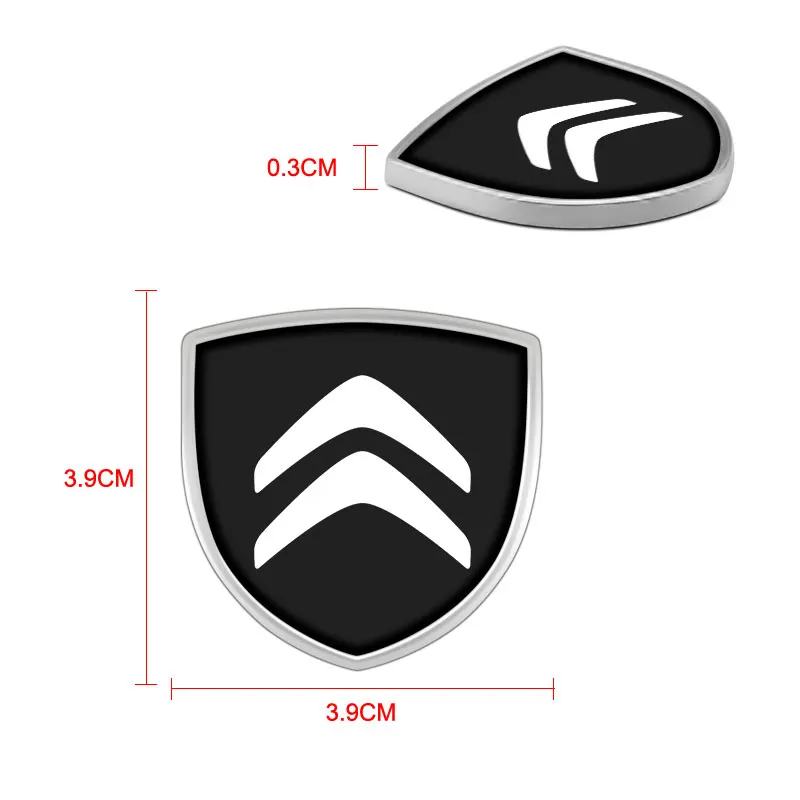 1 шт. 3D металлические хромированные наклейки для кузова автомобиля Citroen C1 C2 C3 C4 C5 C6