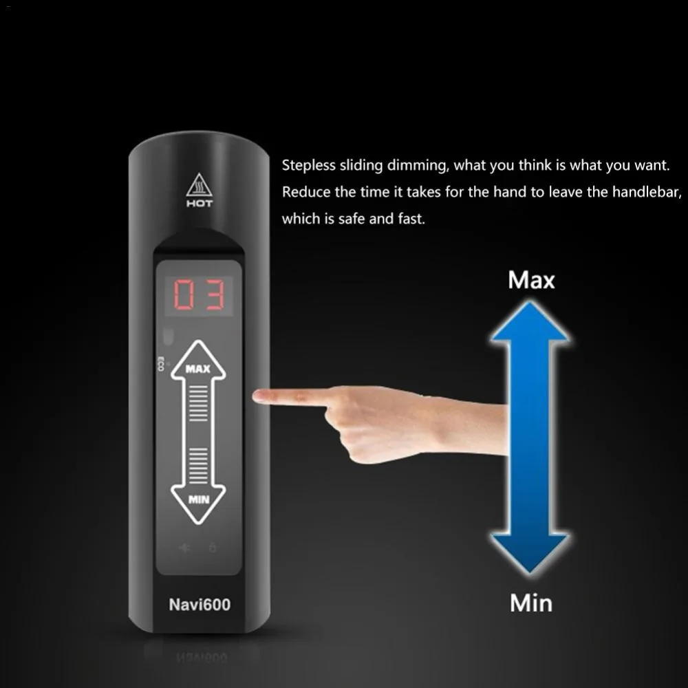Умный велосипедный фонарь ENFITNIX Navi600 водонепроницаемый с сенсорным управлением