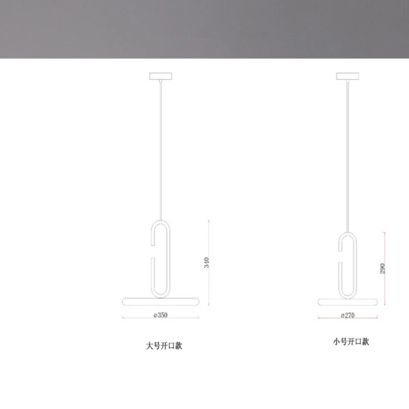 

Postmodern Creative LED Bar Chandelier Dining Table Acrylic Single Head Chandelier Living Room Lamp Decorative Glossy LED Lights