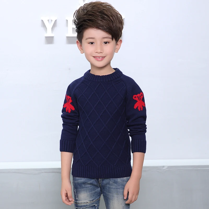 2019 Детский свитер новая зимняя теплая одежда детская для мальчиков пуловер с