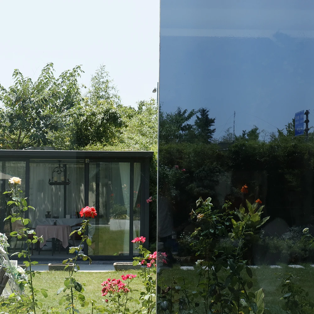 

HOHOFILM 1,52x30 м, черная и серебристая зеркальная пленка для окон, тонировка от солнца, теплоизоляционная тонировка для окон, защита от УФ-лучей, 60...