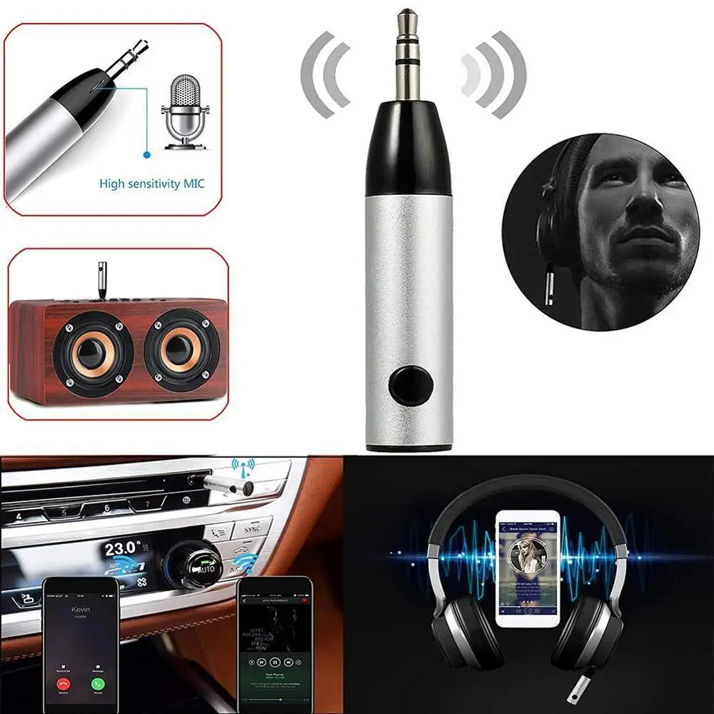Bluetooth Receiver Car AUX 3.5mm Music Audio Handsfree Call Transmitter Auto Adapter | Автомобили и мотоциклы