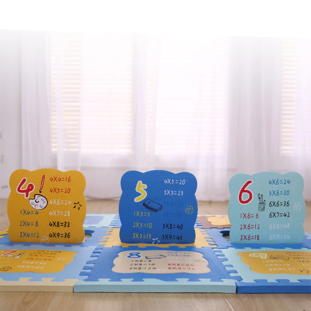 Детский игровой коврик для ползания таблица умножения блокировка Детские ПЭ