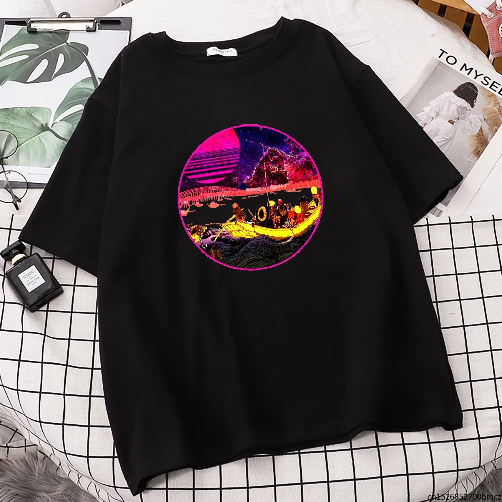 

2021 Vaporwave Now Printing Women Tshirts Simplicity Slim Cool Comfortable T-Shirt Creativity High Quality Women Clothes