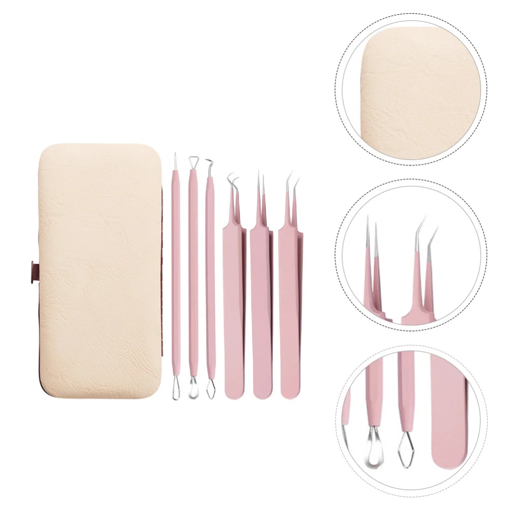 

1 Set 6pcs Beauty Salon Acne Needles Practical Household Pimple Needles )