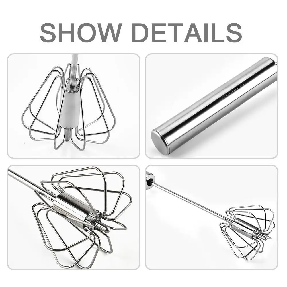 1 шт. Ручной Стальной венчик кухонный миксер инструмент ручной для взбивания яиц