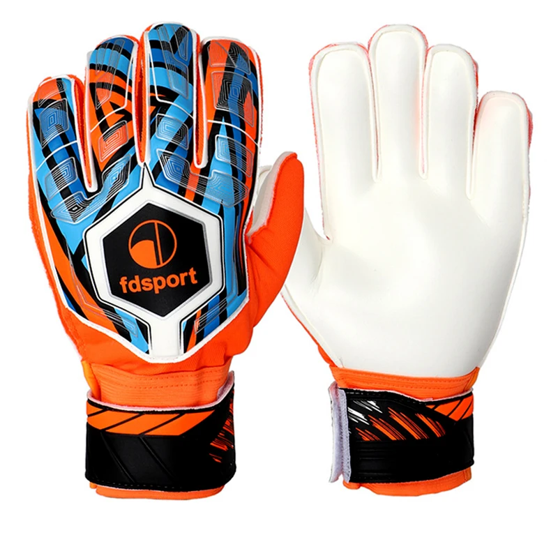 

Adult Children Soccer Goalkeeper Gloves with Finger Guard Non-slip Latex Professional Goalkeeper Glove Football Match Training