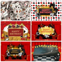 yeele poker gambling casino playing card poster painting photography backgrounds adult birthday party backdrops for photo studio