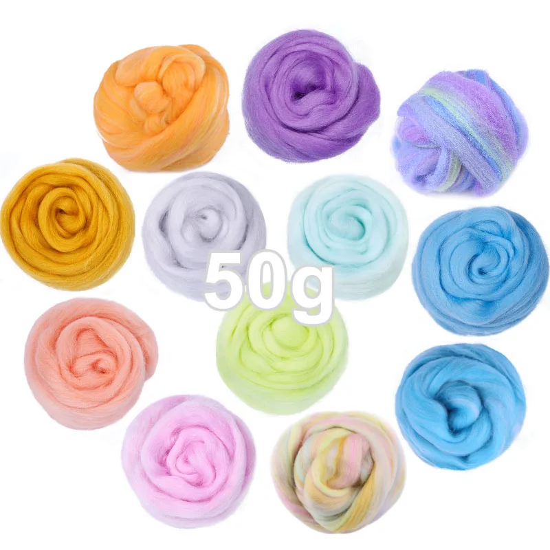 LMDZ шерсть валяние поставки меринос шерсти топы мягкая ровинг волокна для иглы и