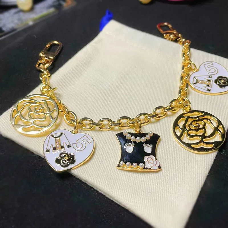 26 см Подвеска для сумки ювелирные изделия Золотой шарм брелок любовь одежда