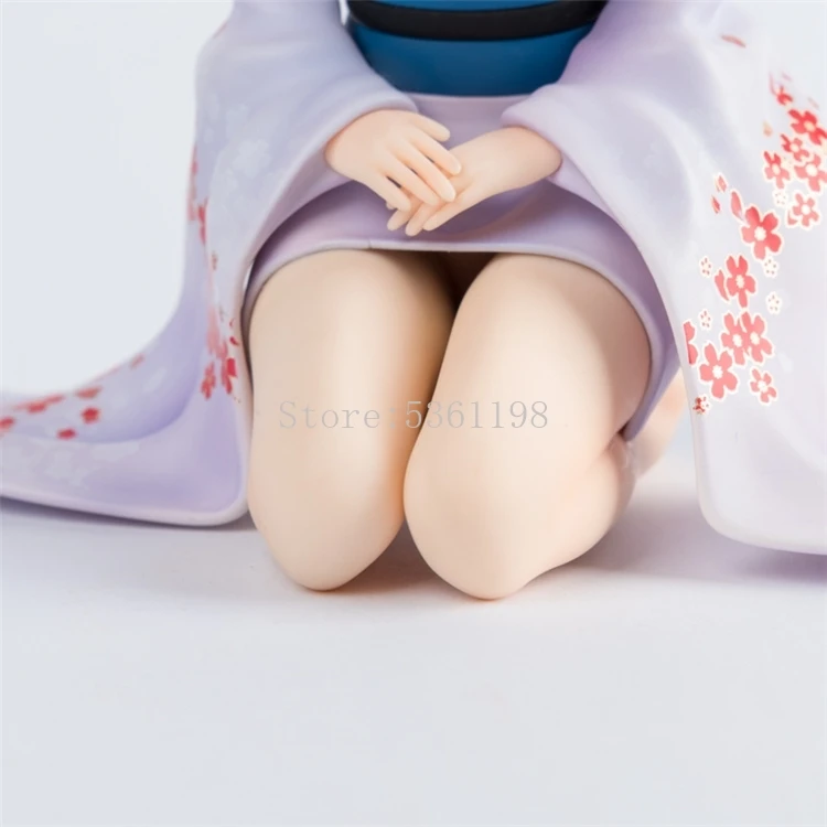 

13cm Anime Figure Rem Re: Life a Different World from Zero Rem Kneeling Kimono PVC Action Figure Rem Kimono Girl Model Doll Gift