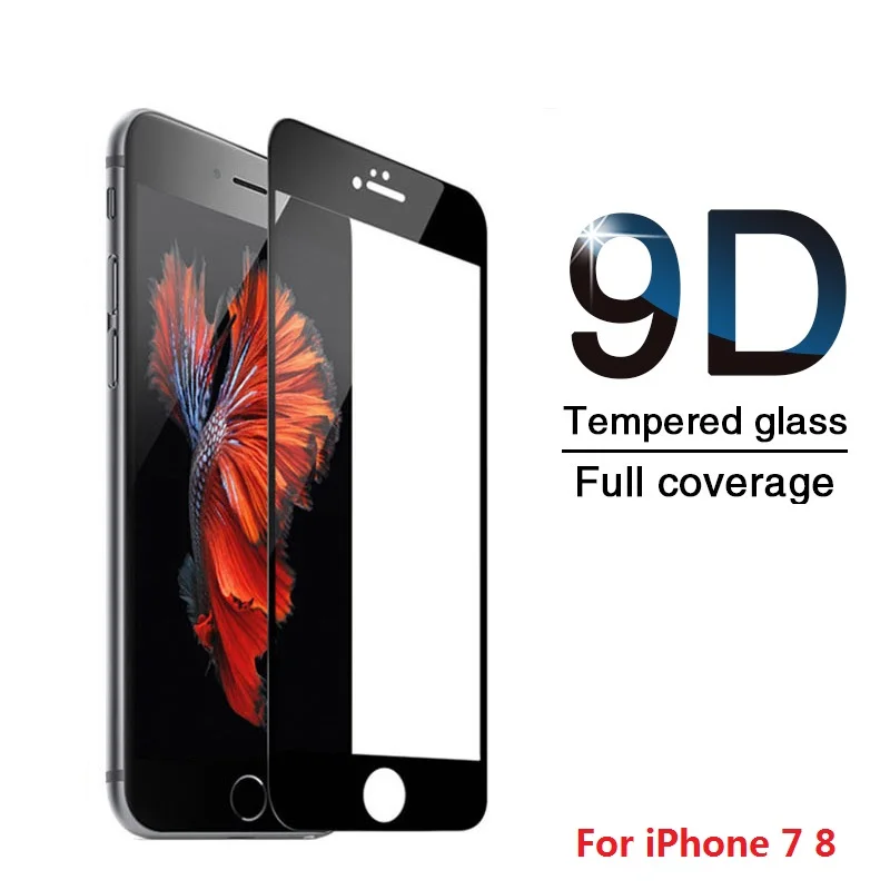 

Защитное стекло 9D для iPhone Se 2, 7, 8 Plus, 6, 6s, 7, 8 Plus