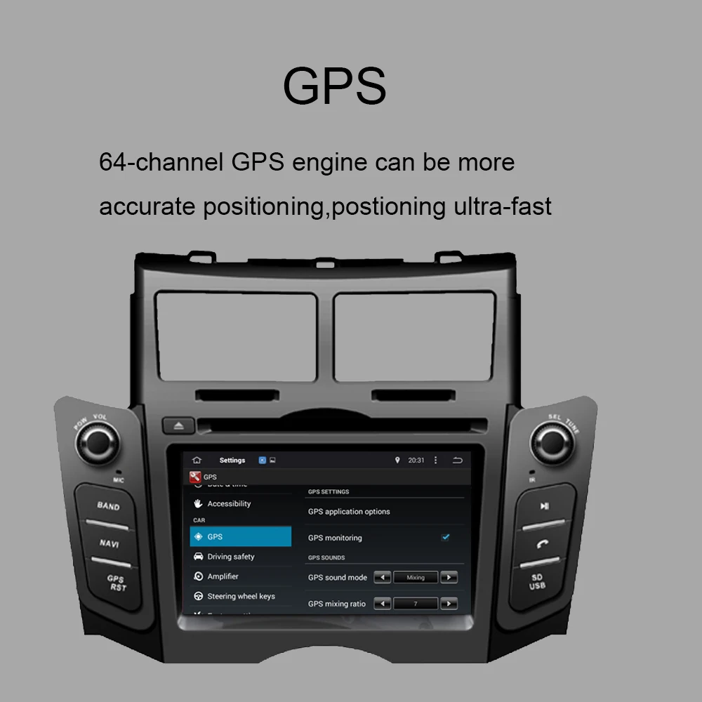 Автомобильный радиоприемник на Android стерео для Toyota Yaris 2005-2011 автомобильный